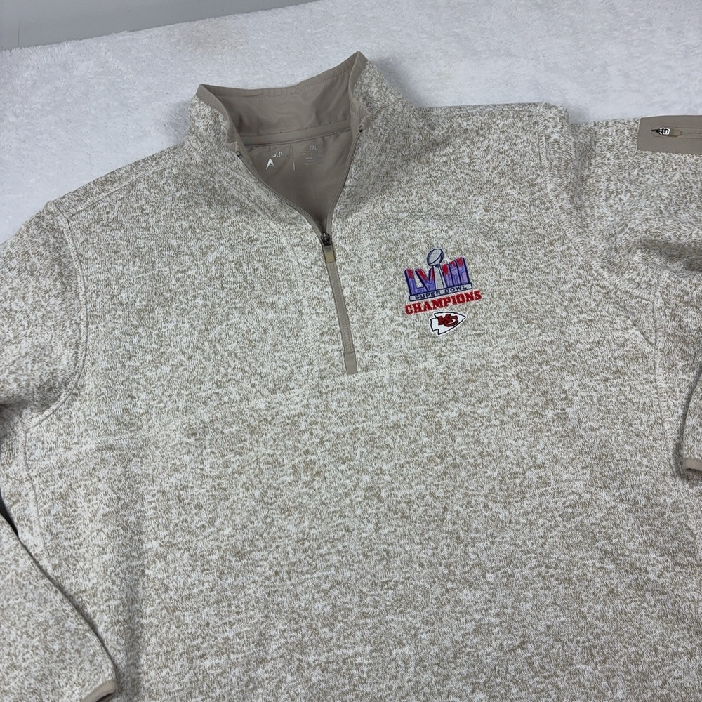 Kansas City Chiefs Antigua Sweatshirt Men 2XL Beige NFL Football LIV Champions